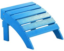 Beliani ADIRONDACK - Tuinstoel - Blauw - Kunsthout