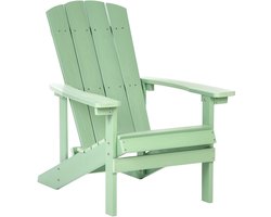 BELIANI ADIRONDACK - Tuinstoel - Lichtgroen - Kunsthout