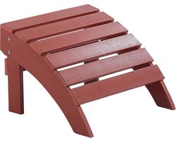 Beliani ADIRONDACK - Tuinstoel - Rood - Kunsthout