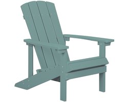BELIANI ADIRONDACK - Tuinstoel - Turquoise - Kunsthout