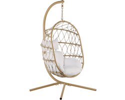 BELIANI ADRIA - Hangende stoel - Beige - Polyester