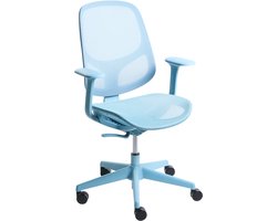BELIANI AERI - Bureaustoel - Lichtblauw - Mesh