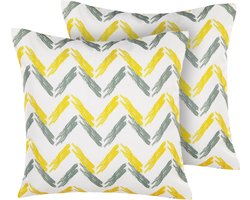 BELIANI AFFILE - Tuinkussen set van 2 - Multicolor - 45 x 45 cm - Polyester