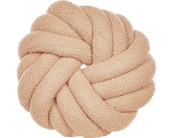 BELIANI AKOLA - Sierkussen - Lichtbeige - 31 x 31 cm - Bouclé