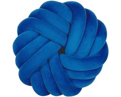 BELIANI AKOLA - Sierkussen - Marineblauw - 30 x 30 cm - Fluweel