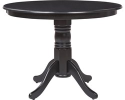 BELIANI AKRON - Ronde eettafel - Zwart - 100 cm - MDF