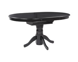 BELIANI AKRON - Uitschuifbare eettafel - Zwart - 106/150 x 106 cm - MDF