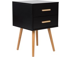 BELIANI ALABAMA - Bijzettafel - Zwart - MDF