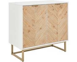 BELIANI ALASKA - Dressoir - Lichtbruin/Wit - Hout