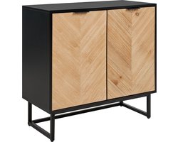 BELIANI ALASKA - Dressoir - Lichtbruin/Zwart - Hout