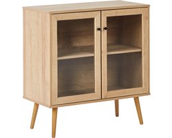BELIANI ALBANY - Sideboard met 2 deuren - Lichthout - Vezelplaat
