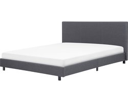 BELIANI ALBI - Tweepersoonsbed - Grijs - 180 x 200 cm - Polyester