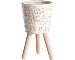 BELIANI ALIARTOS- Bloempot - Gebroken wit - 43 cm - MgO
