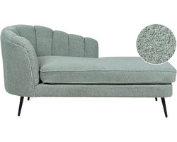 BELIANI ALLIER - Chaise longue - Groen - Linkerzijde - Bouclé
