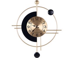 BELIANI ALLOGNY - Wandklok - Goud/Zwart - Ijzer
