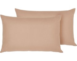 Beliani ALMYROS - Tuinkussen set van 2 - Beige - Kunststof