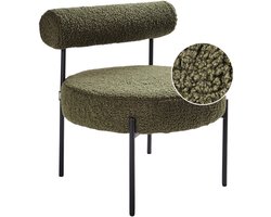 BELIANI ALPHA - Fauteuil - Groen - Bouclé