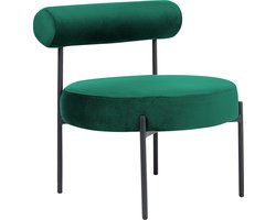 BELIANI ALPHA - Fauteuil - Smaragdgroen - Fluweel