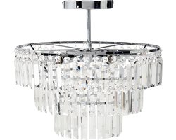 BELIANI AMENEIRO - Kroonluchter - Zilver - Kristal