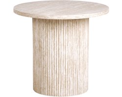 BELIANI AMMON - Bijzettafel - Beige - MDF