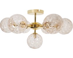 BELIANI ANADYR - Plafondlamp - Beige/Goud - Glas/Metaal
