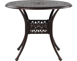 Beliani ANCONA - Tuintafel - Bruin - Aluminium