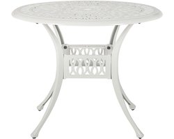 Beliani ANCONA - Tuintafel - Wit - Aluminium