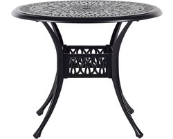 Beliani ANCONA - Tuintafel - Zwart - Aluminium