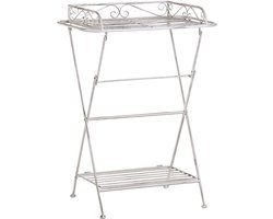 BELIANI ANCUD - Tuintafel - Wit - 53 x 40 cm - IJzer
