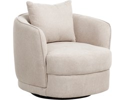 BELIANI ANDALEN - Fauteuil - Lichtbeige - Polyester