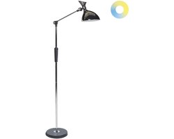 BELIANI ANDROMEDA - Staande lamp - Zilver - Synthetisch materiaal