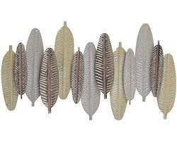 BELIANI ANTIMONY - Wanddecoratie - Zilver - Metaal