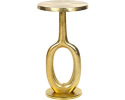 BELIANI APITI - Bijzettafel - Goud - Aluminium
