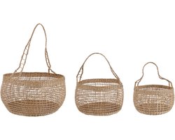 BELIANI ARAPAIMA - Mand set van 3 - Natuurlijk - Zeewier