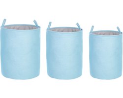BELIANI ARCHA - Manden set van 3 - Lichtblauw - Polyester