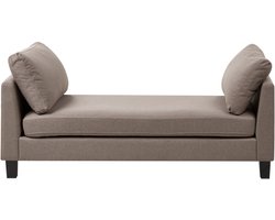 BELIANI ARCHIANE - Chaise longue - Taupe - Polyester