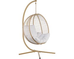 BELIANI ARCO - Hangende stoel - Beige - Polyester