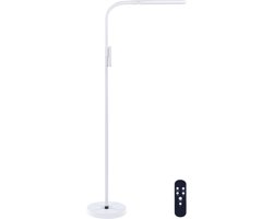 BELIANI ARIES - Staande lamp - Wit - Synthetisch materiaal