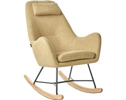 BELIANI ARRIE - Schommelstoel - Geel - Polyester