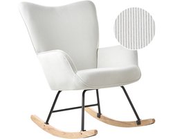 BELIANI ARSET - Schommelstoel - Gebroken wit - Bouclé