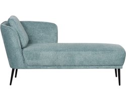 BELIANI ARTHEZE - Chaise longue - Blauw - Linkszijdig - Polyester