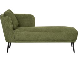 BELIANI ARTHEZE - Chaise longue - Donkergroen - Linkszijdig - Polyester