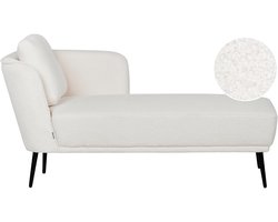 BELIANI ARTHEZE - Chaise longue - Gebroken wit - Linkszijdig - Bouclé