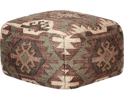 BELIANI ARVENE - Poef - Multicolor - Jute