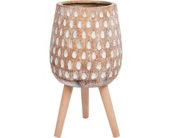 BELIANI ASCLEPIAS - Bloempot - Lichtbruin - Magnesium