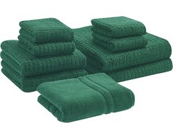 BELIANI ATAI - 9-delige handdoekset - Groen - Katoen