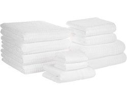 BELIANI ATAI - Handdoek set van 11 - Wit - Katoen