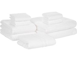 BELIANI ATAI - Handdoek set van 9 - Wit - Katoen