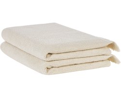 BELIANI ATIU - Handdoek set van 2 - Beige - Katoen