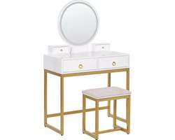 Beliani AUXON - Kaptafel - Wit - MDF